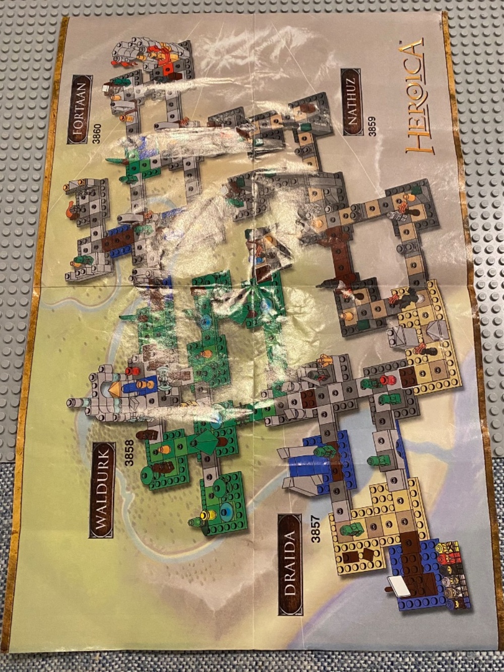🔥LEGO 3859 Heroica Nathuz Game Set 🦇 2011🦇 7 Micro Figures/ Expandable Game🎲 - Picture 13 of 13